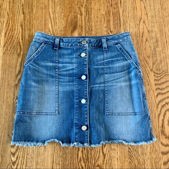 Michael Kors Dresses & Skirts - Michael Kors Size 4 Denim Blue Jean Skirt Pockets